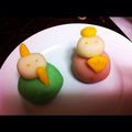 さっちゃんo's cooksnap of when they made ねりきりで作るオーナメント『おひなさま』.