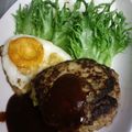 バウンド's cooksnap of when they made ♫カフェ風ランチロコモコ❤ハンバーグ丼♫.