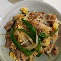 つよまり's cooksnap of when they made 豚肉と卵で簡単鶏ガラ炒め！.