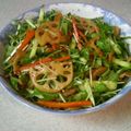 えつエツ's cooksnap of when they made 水菜とれんこんのシャキシャキサラダ.