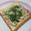 ゆみらんたん's cooksnap of when they made ピリ辛☆ベーコン＆チーズトースト.