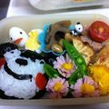 pmg's cooksnap of when they made 熊本のゆるキャラ☆くまモンおにぎり☆.