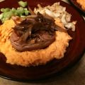 a628's cooksnap of when they made 牛ステーキ用☆赤ワインソース.