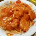 ゆずama's cooksnap of when they made トマトクリームパスタ♪エビもこみち簡単.