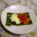 kurozubb's cooksnap of when they made 韓国海苔で★キムチーズ♪.