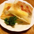月見なっとう's cooksnap of when they made 簡単 カマンベールの揚げ春巻.