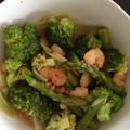 団ママ's cooksnap of when they made えびとアスパラ、ブロッコリーの鮮やか炒め.
