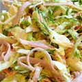 onefineday's cooksnap of when they made キャベツとハムの辛子マヨサラダ.