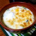 aoto's cooksnap of when they made ゆで玉子とほうれん草のグラタン.