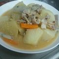さーさん！'s cooksnap of when they made 大根と豚肉の味噌煮込.