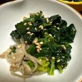 CafeManche's cooksnap of when they made ほうれん草とえのきのナムル*+.