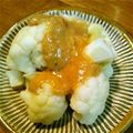 acoito's cooksnap of when they made カリフラワーのごま酢みそ和え.