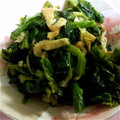 まりのアンパンマン's cooksnap of when they made ♡小松菜と油揚げのゴマ油炒め♡　.