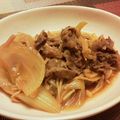 マチルダ0210's cooksnap of when they made 牛肉とえのきのすき焼き風.