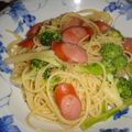 mahomizuho's cooksnap of when they made ウインナー☆ブロッコリー☆パスタ.