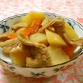 mmameco's cooksnap of when they made 大豆肉でヘルシー煮物２（ゴマ味版）.