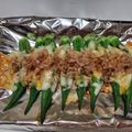 107yoko's cooksnap of when they made 居酒屋メニュー♡おくらチーズおかか♪.