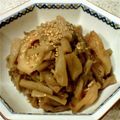 Zelie's cooksnap of when they made 芋がらと油揚げの煮物.
