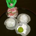 yakopuyo's cooksnap of when they made ＊美味しい♪ずんだ生クリーム大福＊.