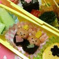 いをりんまん's cooksnap of when they made お内裏様とお雛様：簡単キャラ弁おかず.