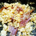 Ｋまるお's cooksnap of when they made 朝食に♪ベーコンスクランブルエッグ.