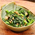 ちべターリー's cooksnap of when they made 超簡単 春菊の納豆あえ.