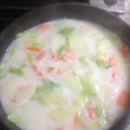 パン好きジャック's cooksnap of when they made エビと白菜の簡単クリーム煮.