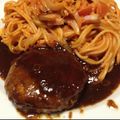 hiaruron's cooksnap of when they made 豆腐ハンバーグ＆ソース✿.•。.