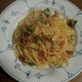 reonminineko's cooksnap of when they made 長ねぎの＊青いとこのパスタ＊.