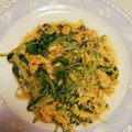 ●tmk13●'s cooksnap of when they made あともう一品！水菜の卵とじ.