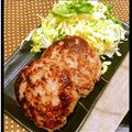 まめこな's cooksnap of when they made 豚コマとレンコンでシャキッとハンバーグ.