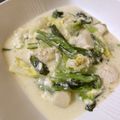 LOVUKA's cooksnap of when they made チーズIN白菜小松菜ほたてのミルク煮.