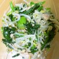 ZionK's cooksnap of when they made もやしほうれん草の和風ナムル.