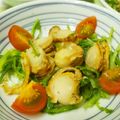 じんとっと's cooksnap of when they made ベビーホタテと水菜のガーリック炒め。.