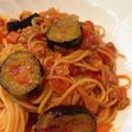 バイキンマーン's cooksnap of when they made 揚げナスと挽肉のトマトパスタ.