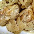 ねんのん's cooksnap of when they made 鶏肉と大根のマスタードクリーム煮.