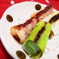 bb☆'s cooksnap of when they made ◎ベーコン×長ねぎの串焼き◎.