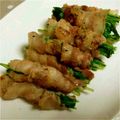 ☆nanaco☆'s cooksnap of when they made 水菜の豚バラ巻き.