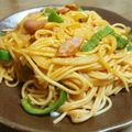 あめ玉２号's cooksnap of when they made 喫茶店風あたしのナポリタン☆.