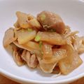 y358t's cooksnap of when they made 大根と鶏もも肉のバター醤油で☆炒め煮.