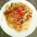 salymama's cooksnap of when they made 水菜とツナのトマトソースパスタ.