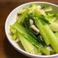 バウチャン's cooksnap of when they made 一番好き☆小松菜の食べ方♪にんにく塩炒め.