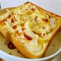 ずんずんj's cooksnap of when they made 玉ねぎでイタリアントースト♬.