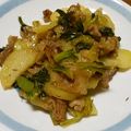 ごろ寝日和's cooksnap of when they made じゃが芋と青梗菜スタミナ味噌炒め.