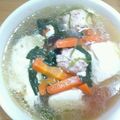 yumiyuta's cooksnap of when they made 豆腐中華スープ.