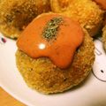 apricco's cooksnap of when they made 残りカレーで簡単ライスコロッケ.