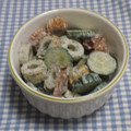 陽翔mam 's cooksnap of when they made 簡単ウマ＊キュウリとちくわのゴママヨ和え.