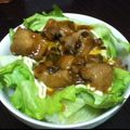 竹流子's cooksnap of when they made しゃきしゃきレタスと照り焼きチキン親子丼.