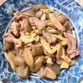 悠LOVE航's cooksnap of when they made 豚薄切り肉＋塩麹deこんにゃく牛蒡の煮物.