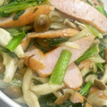 BibittO4's cooksnap of when they made 小松菜とウインナーの簡単野菜炒め.